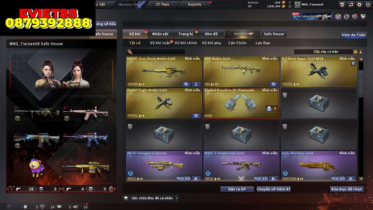 shop acc cf uy tin gia re